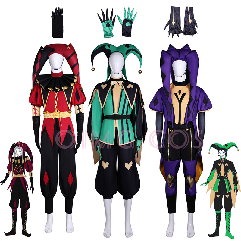 Cosplay Anime Top - TheFreakCircus Pierrot Cosplay Costume Harlequin Adult