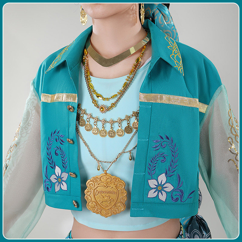 Cosplay Anime Top - Twisted-Wonderland Minajael Tealrajah Cosplay Costume Diasomnia