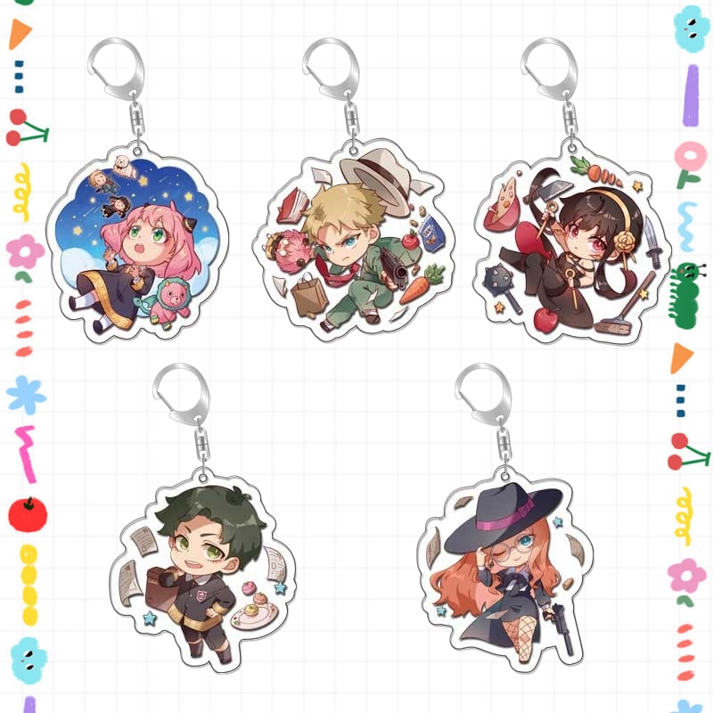 Anime Cosplay Yor Forger - Acrylic Key Buckle for Spy Family
