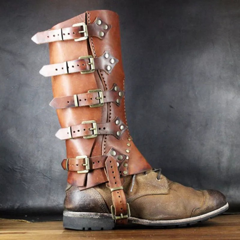 Medieval Leg Shin Guards Knigh - مراجعة Anime Cosplay Armor وسعره