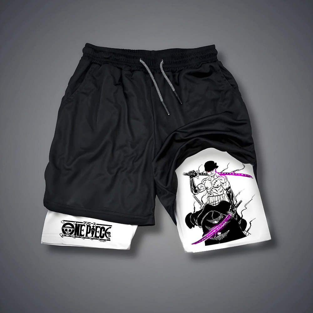 One Piece Men's Shorts Double  - مراجعة Anime Cosplay Duo وسعره