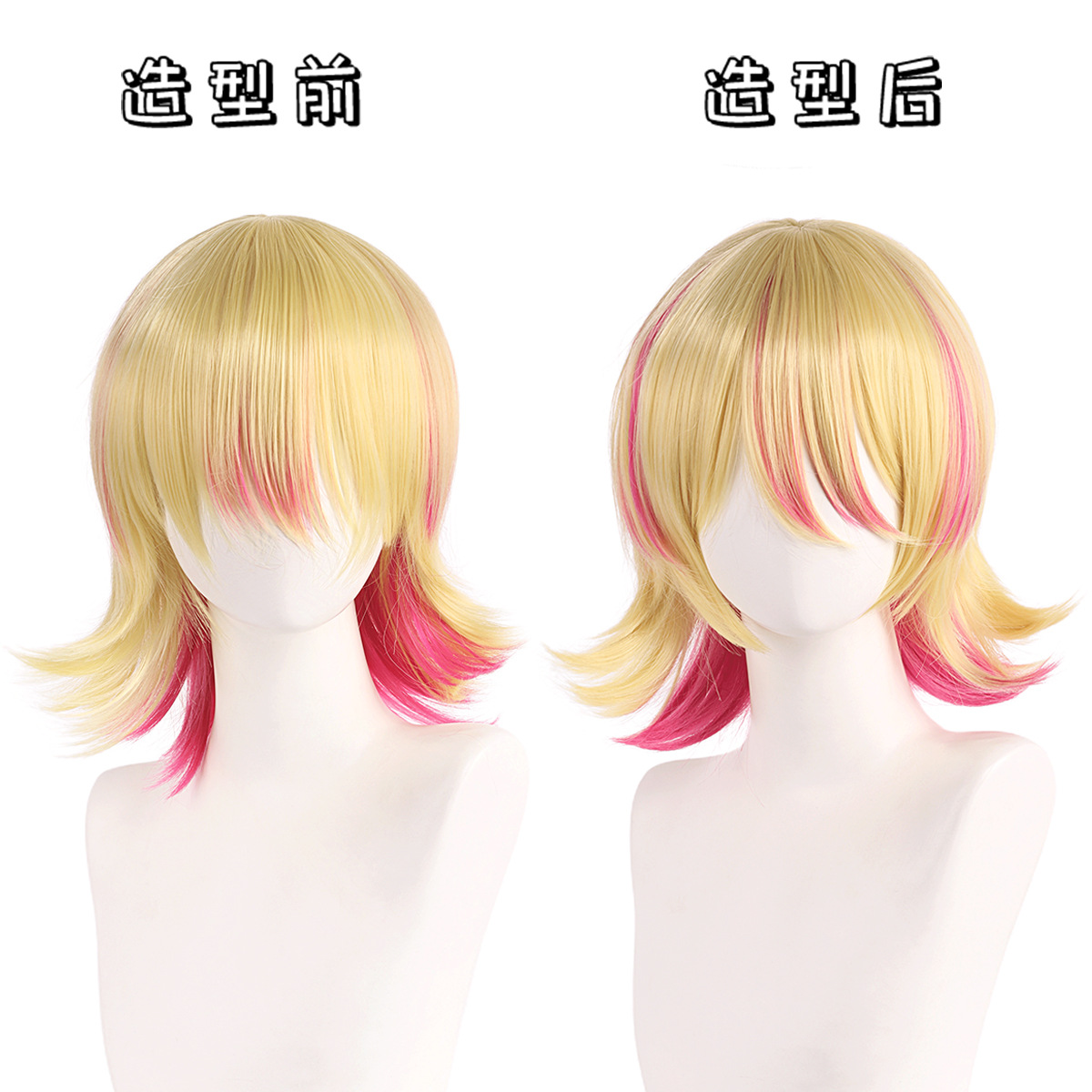 Synthetic Cosplay Wig Short Bl - مراجعة Anime Cosplay Duo وسعره