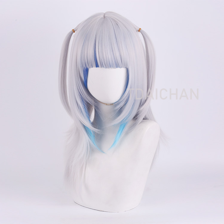 2025 Gawr Gura Cosplay Wig Whi - مراجعة Anime Cosplay Event 2025 وسعره