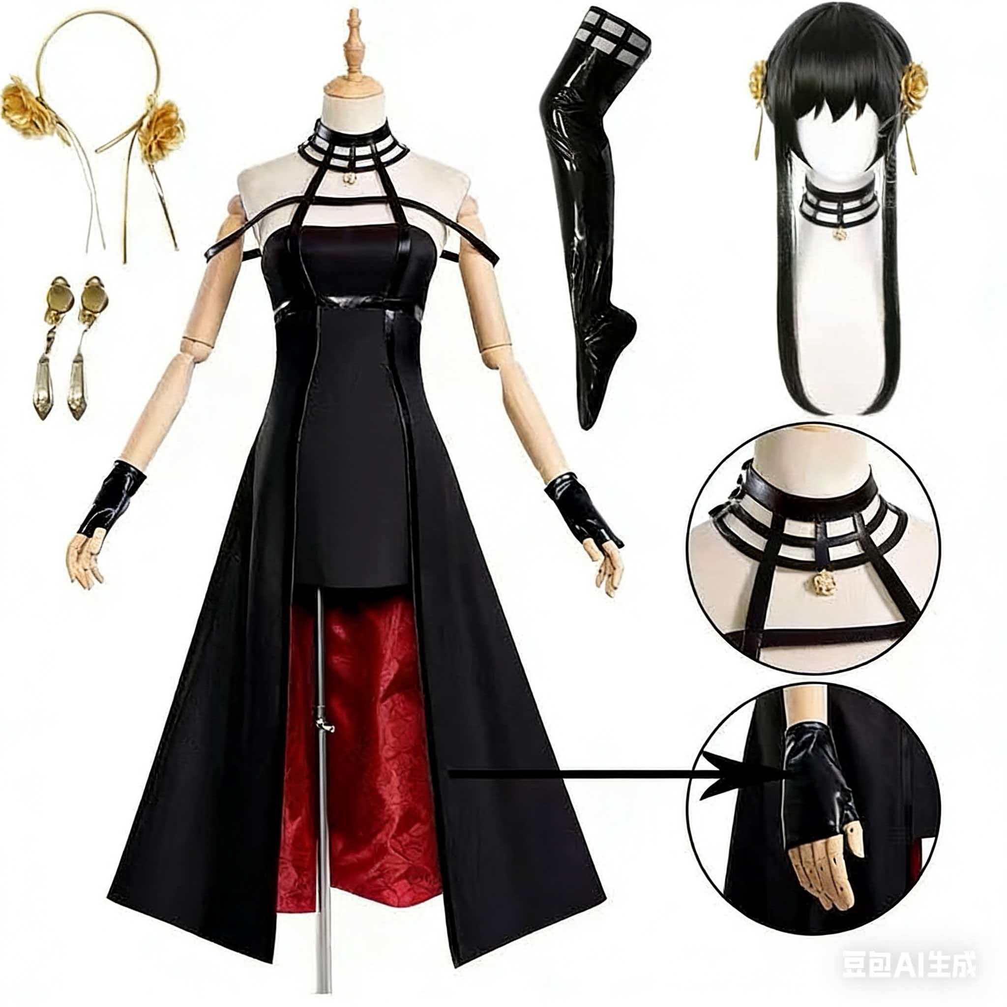 Yor Forger Cosplay costume Hea - مراجعة Anime Cosplay Yor Forger وسعره
