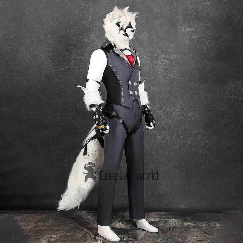 Von Lycaon Cosplay Costume Wig - مراجعة Anime Cosplay With Mask وسعره