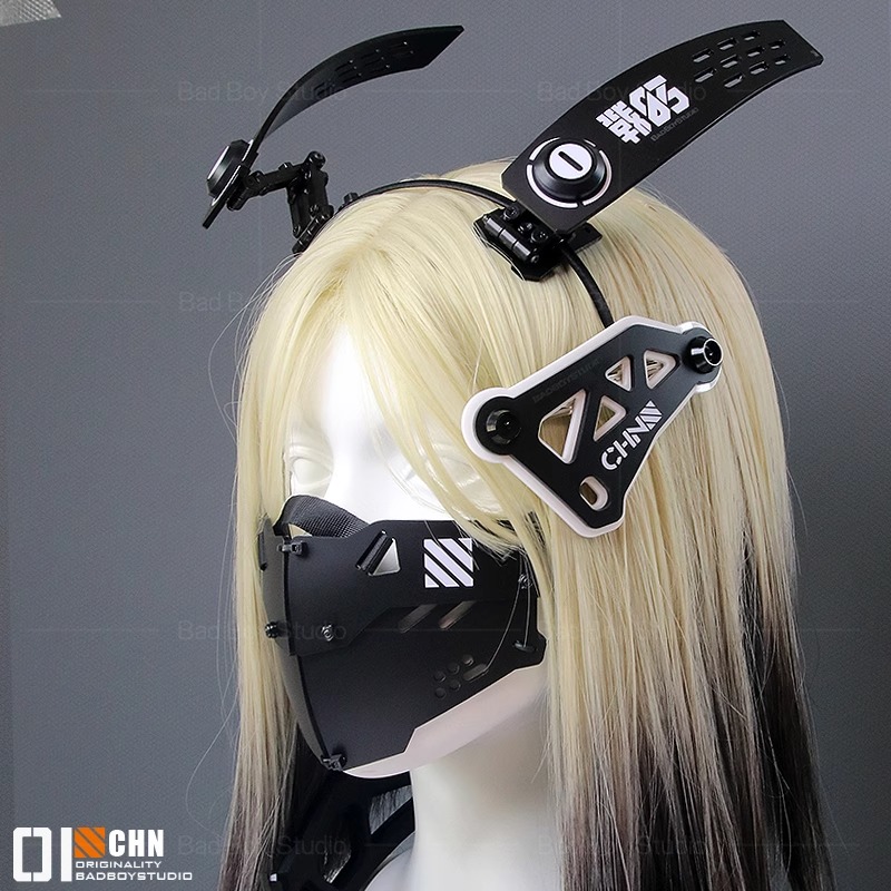 Cyberpunk Mask Cosplay Functio - مراجعة Anime Cosplay Armor وسعره