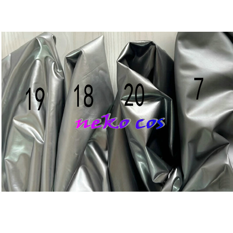 silver Stretchy PU Leather for - مراجعة Anime Cosplay Armor وسعره