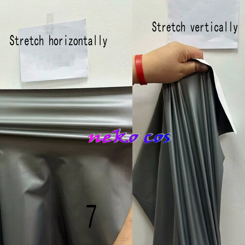 silver Stretchy PU Leather for - مراجعة Anime Cosplay Armor وسعره