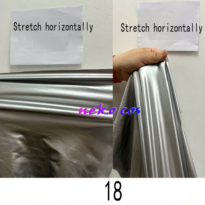 silver Stretchy PU Leather for - مراجعة Anime Cosplay Armor وسعره