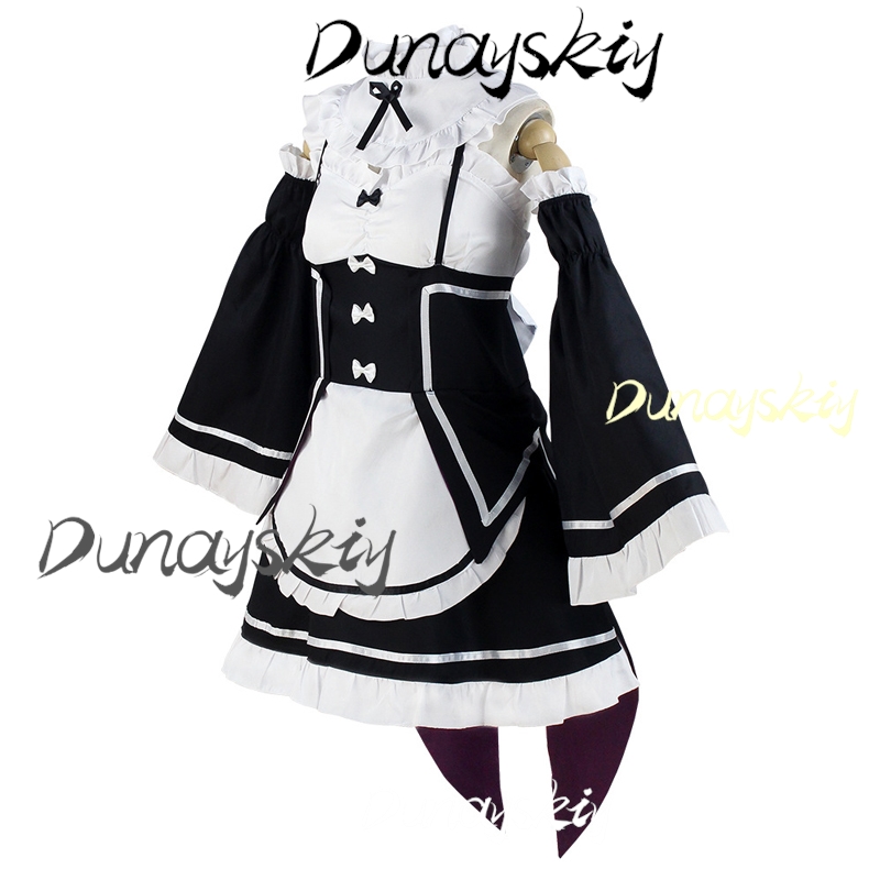 Rem Ram Cosplay Costume Anime  - مراجعة Anime Cosplay Rem وسعره