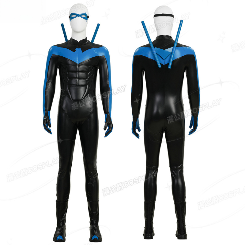 New Robin Nightwing Cosplay Co - مراجعة Anime Cosplay With Mask وسعره