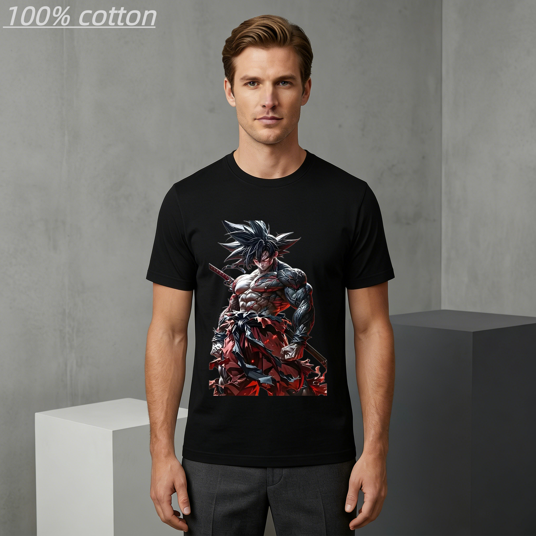 Men's Summer 100% Cotton Anime - مراجعة Anime Cosplay Armor وسعره