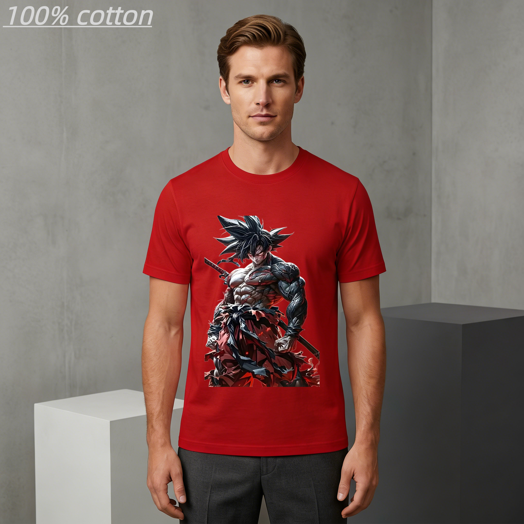 Men's Summer 100% Cotton Anime - مراجعة Anime Cosplay Armor وسعره