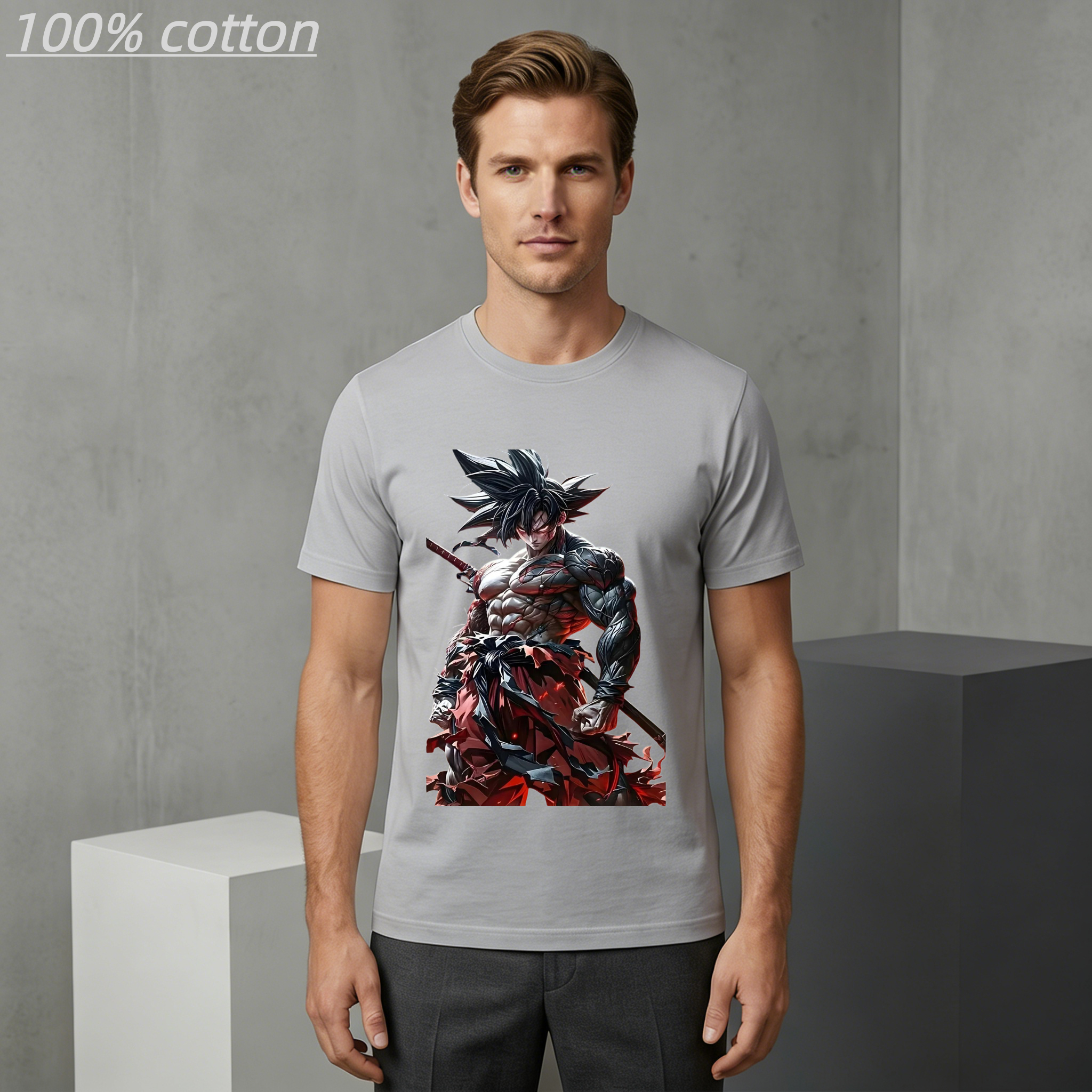 Men's Summer 100% Cotton Anime - مراجعة Anime Cosplay Armor وسعره