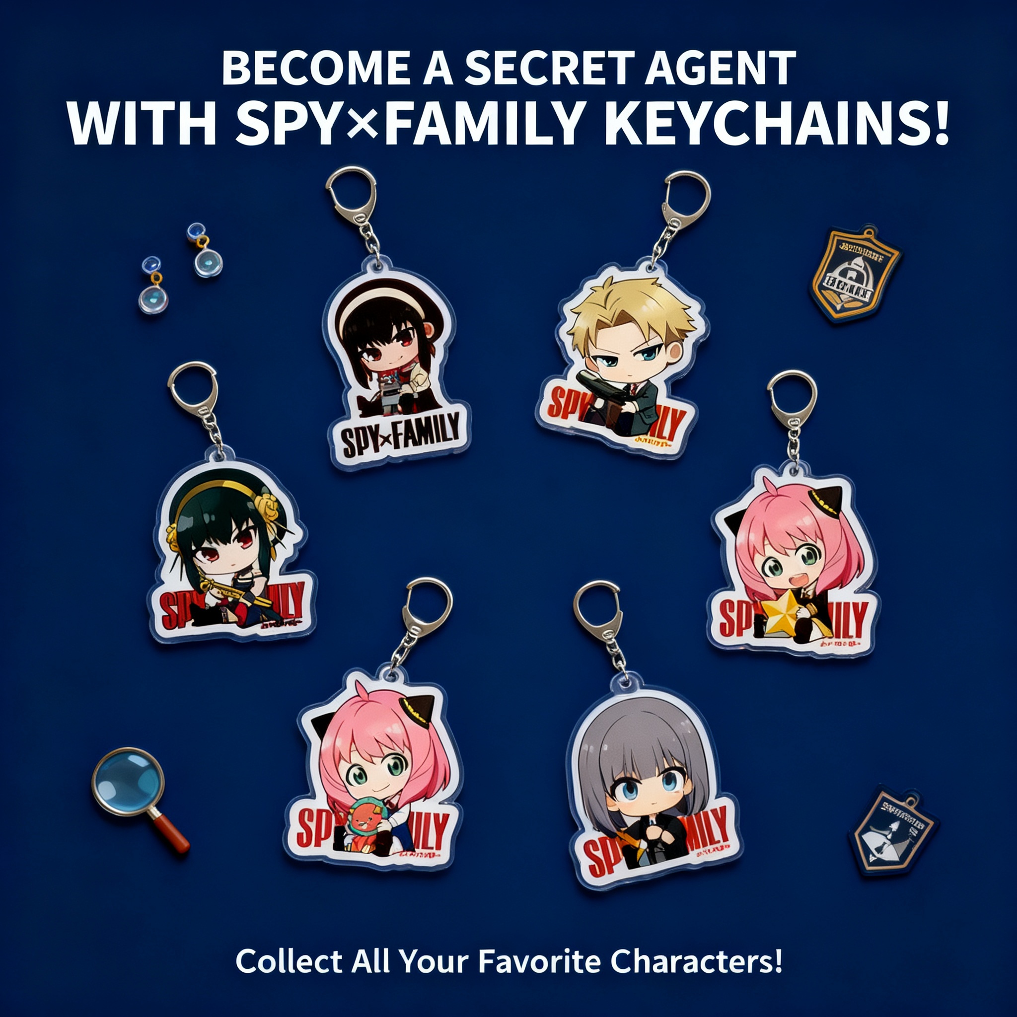 Spy x Family Acrylic Keychain  - مراجعة Anime Cosplay Yor Forger وسعره