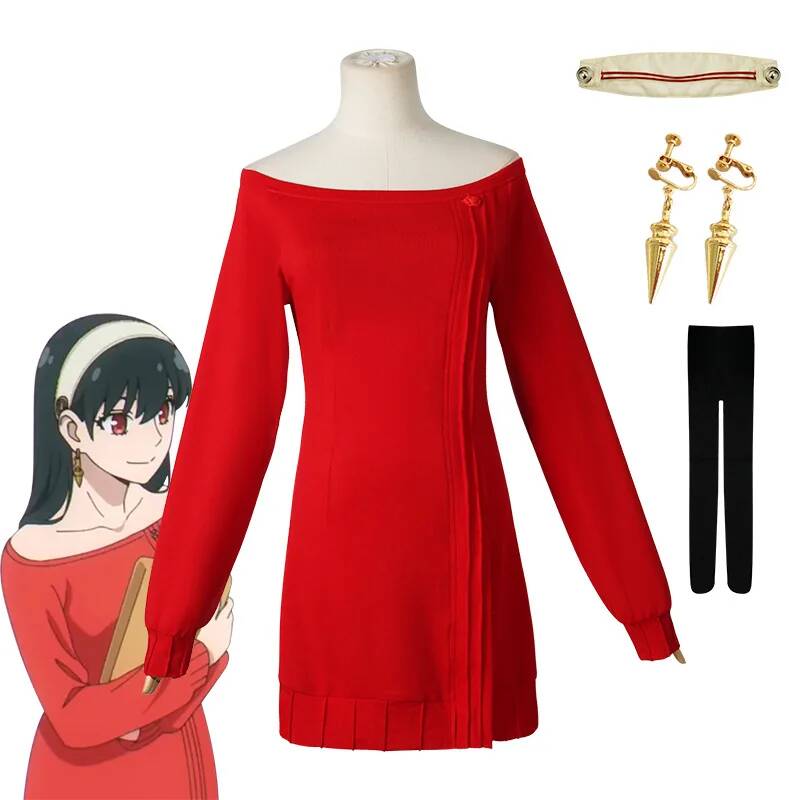 Anime FAMILY Cosplay Yor Forge - مراجعة Anime Cosplay Yor Forger وسعره