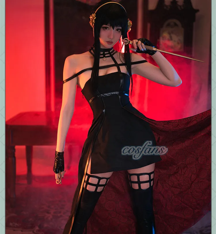Spy X Family Yor Forger Cospla - مراجعة Anime Cosplay Yor Forger وسعره