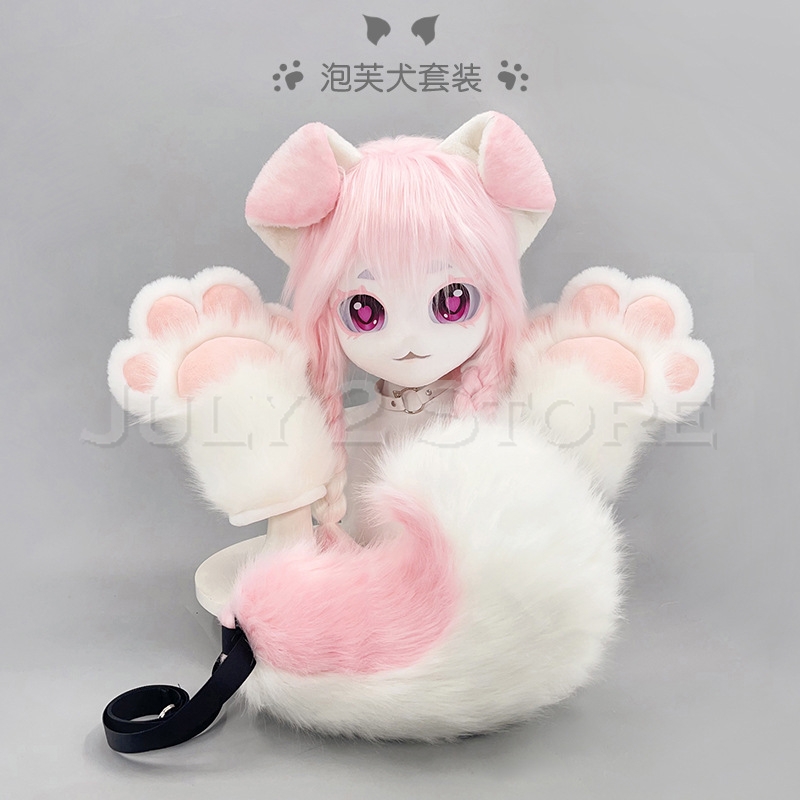 July 2 Store Fursuit Head Kigu - مراجعة Anime Cosplay Cat وسعره