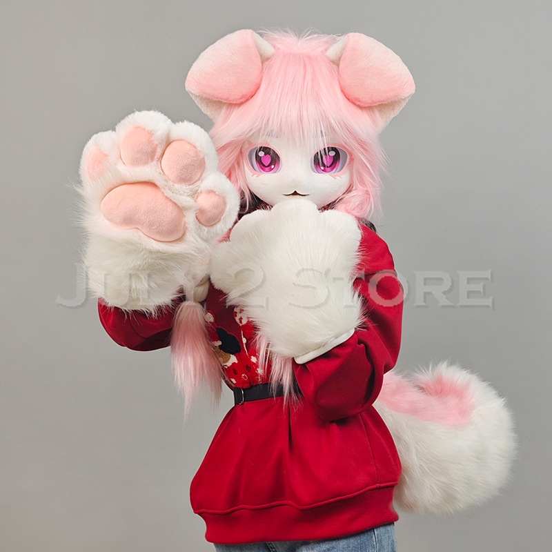 July 2 Store Fursuit Head Kigu - مراجعة Anime Cosplay Cat وسعره