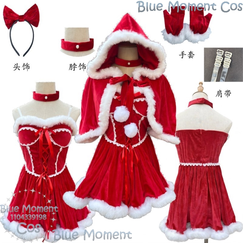 2025 Christmas Red Dress White - مراجعة Anime Cosplay Event 2025 وسعره